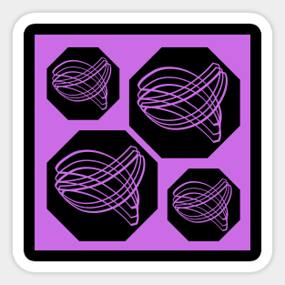 Octagon pattern Sticker